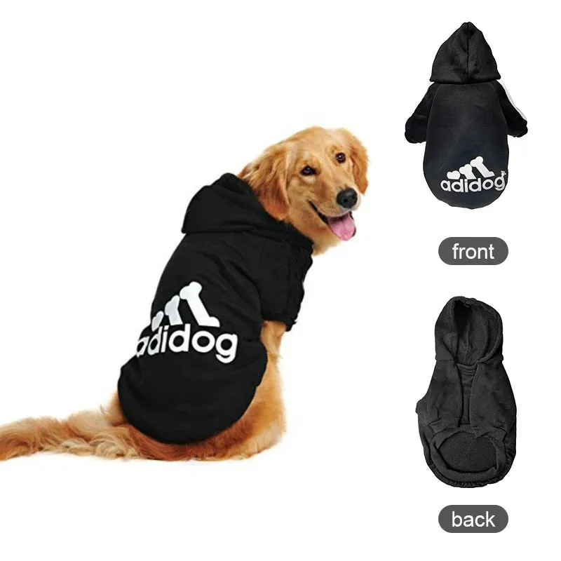 Pet Dog Clothes Adidog Dog Hoodies Autumn Winter Warm Coat for Large Dogs Jacket Sweater Puppy French Bulldog Clothing