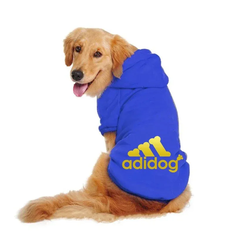 Pet Dog Clothes Adidog Dog Hoodies Autumn Winter Warm Coat for Large Dogs Jacket Sweater Puppy French Bulldog Clothing