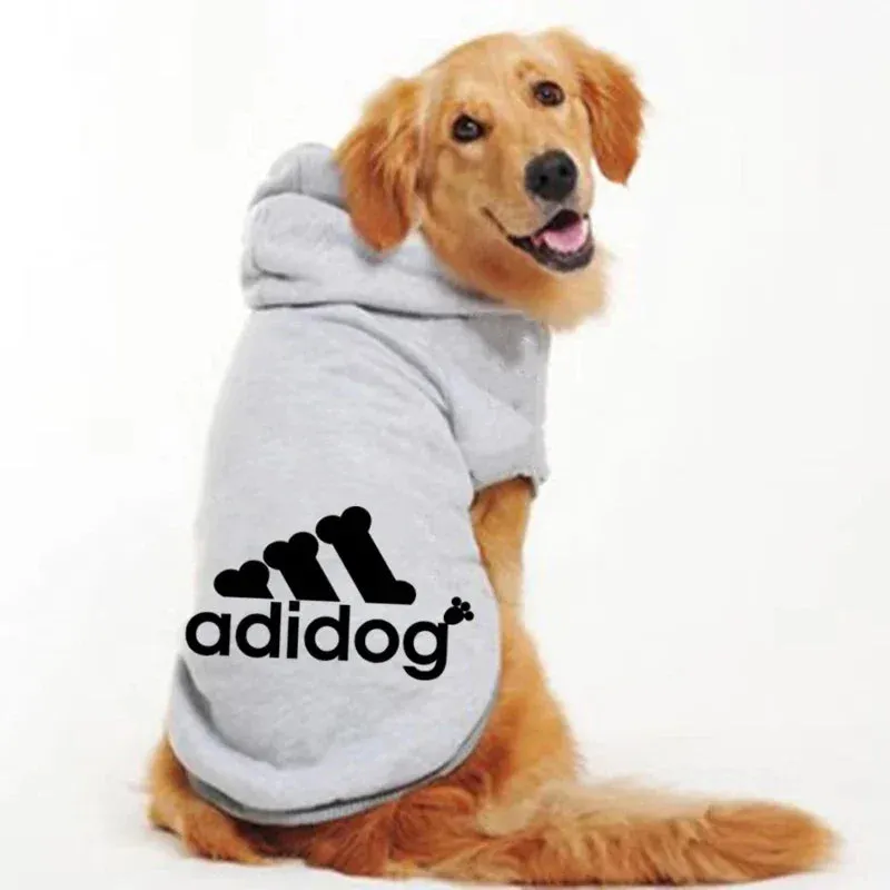 Pet Dog Clothes Adidog Dog Hoodies Autumn Winter Warm Coat for Large Dogs Jacket Sweater Puppy French Bulldog Clothing