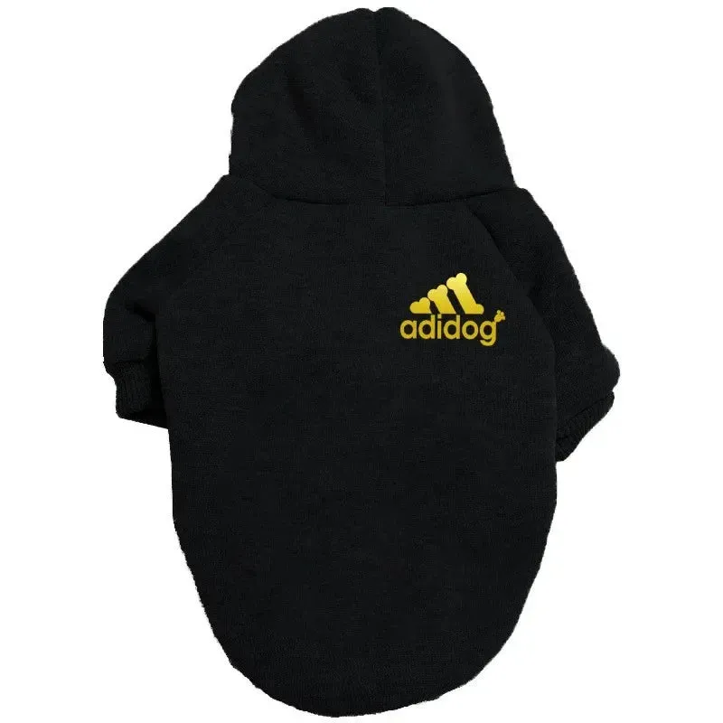 Pet Dog Clothes Adidog Dog Hoodies Autumn Winter Warm Coat for Large Dogs Jacket Sweater Puppy French Bulldog Clothing
