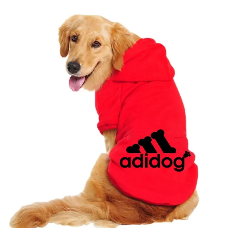 Pet Dog Clothes Adidog Dog Hoodies Autumn Winter Warm Coat for Large Dogs Jacket Sweater Puppy French Bulldog Clothing