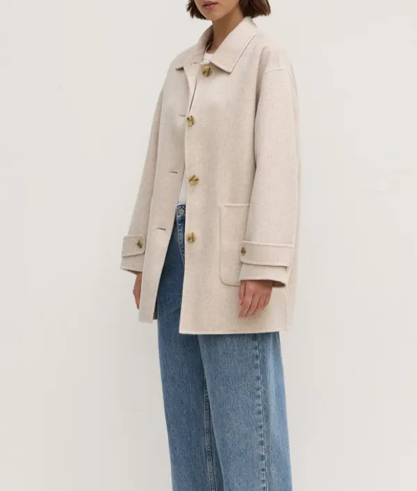 Pierra Wool Coat Oat Marle
