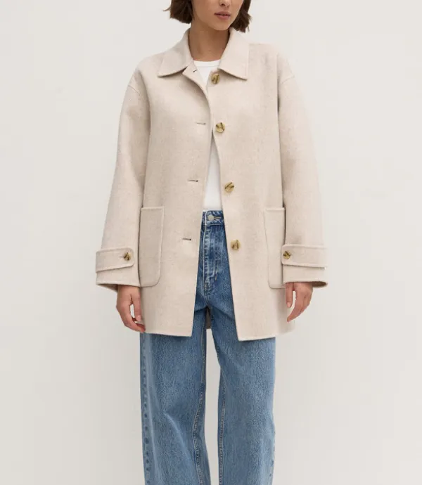 Pierra Wool Coat Oat Marle