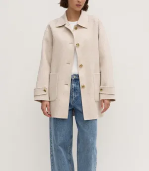 Pierra Wool Coat Oat Marle