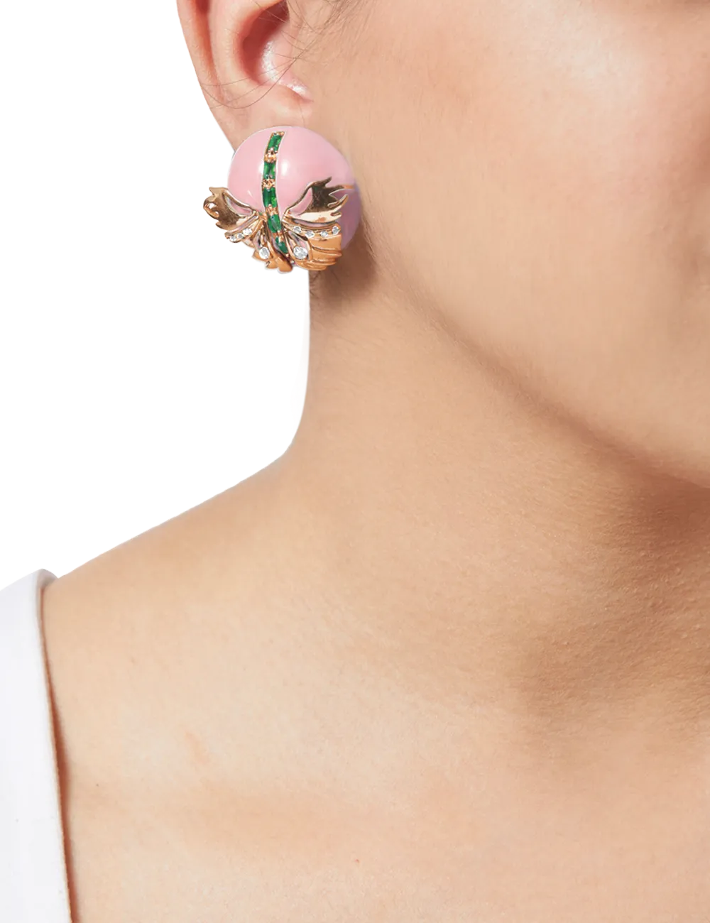 Pink Papilio Button Tops