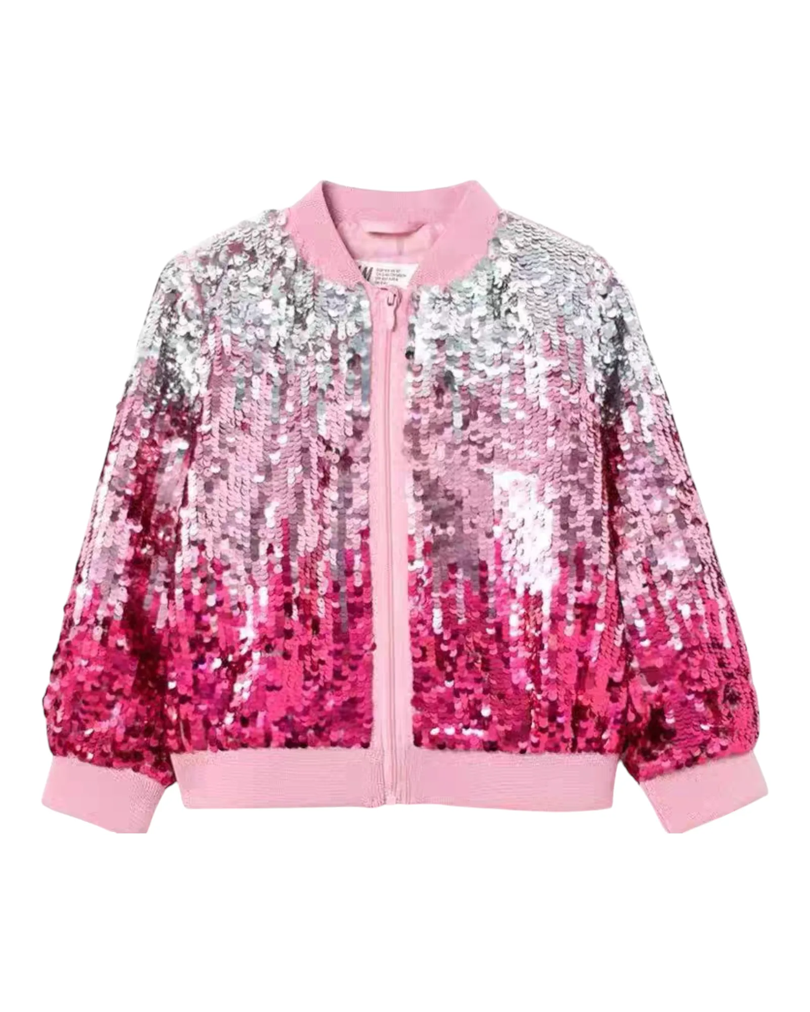 Pink Sequin Toddler Bomber Jacket