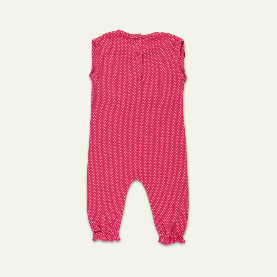 Pink Spots Print Romper