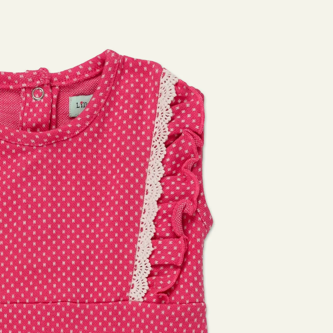 Pink Spots Print Romper