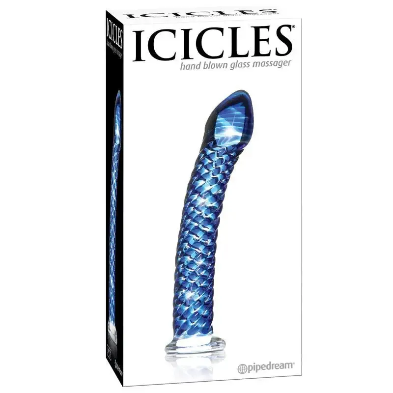 Pipedream 7-inch Hand-blown Unisex Glass Dildo with Wide Base