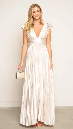 Pirias Maxi Dress in ivory