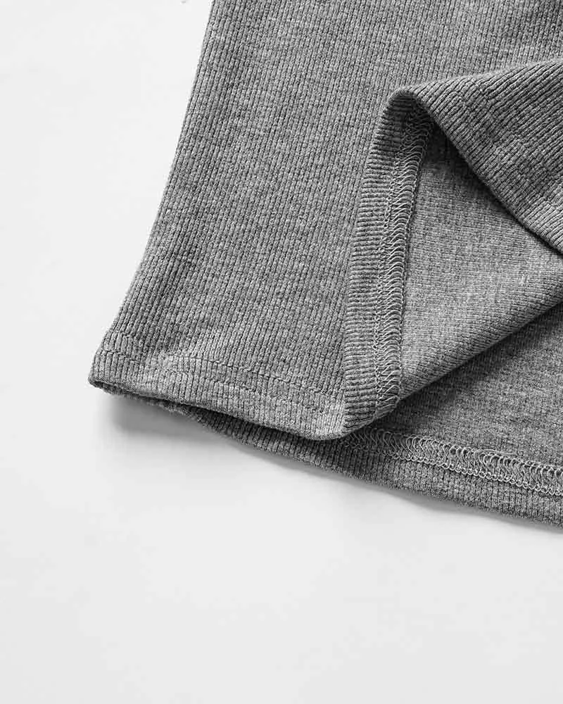 Pixie Mist Cropped Button Top