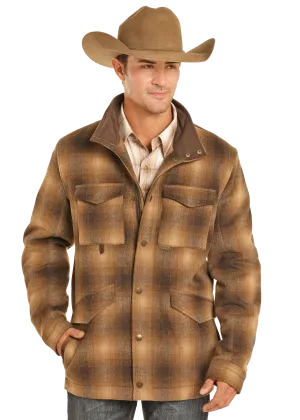 Plaid Ombre Wool Jacket