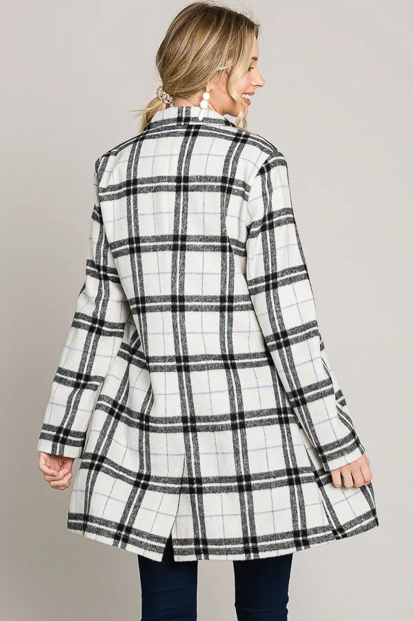 Plaid Oversized Coat