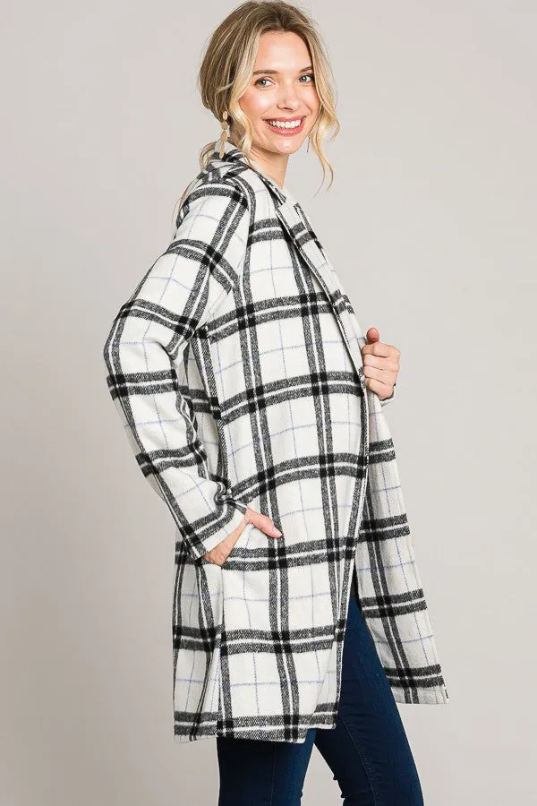 Plaid Oversized Coat