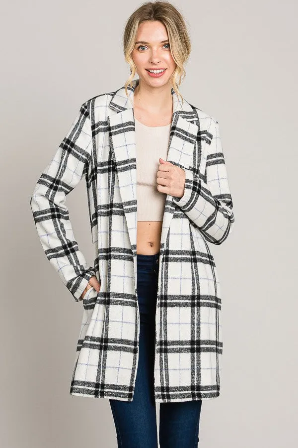 Plaid Oversized Coat
