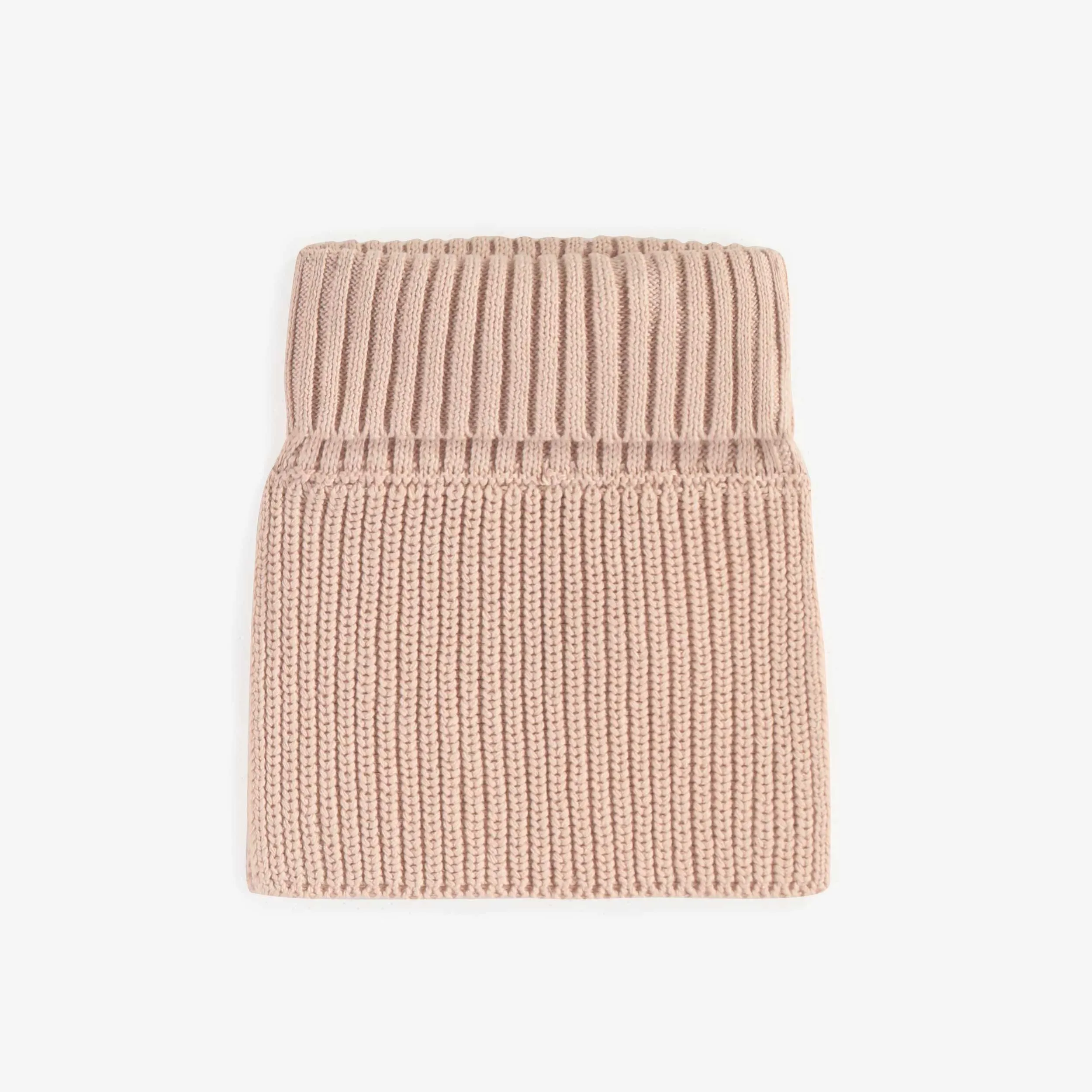 Plastron rose en maille, bébé || Pink knitted plastron, baby