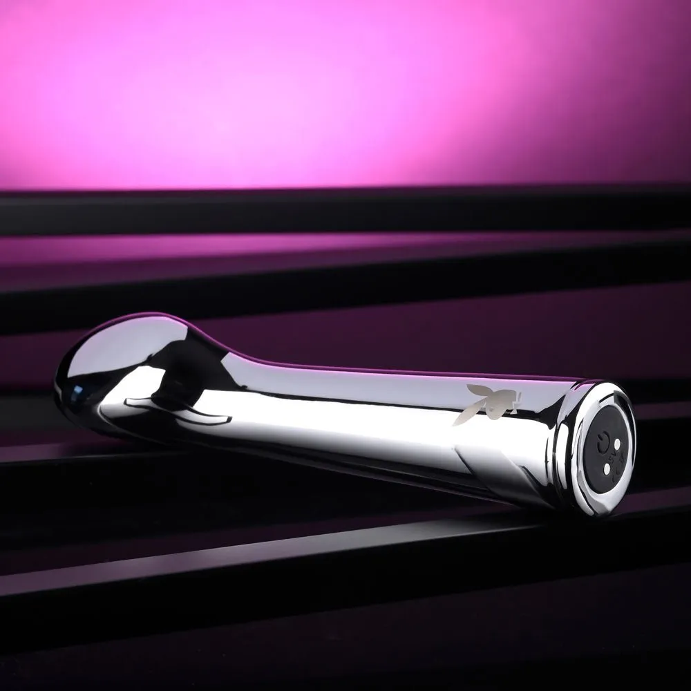 Playboy Pleasure Swoon Vibrator - Chrome