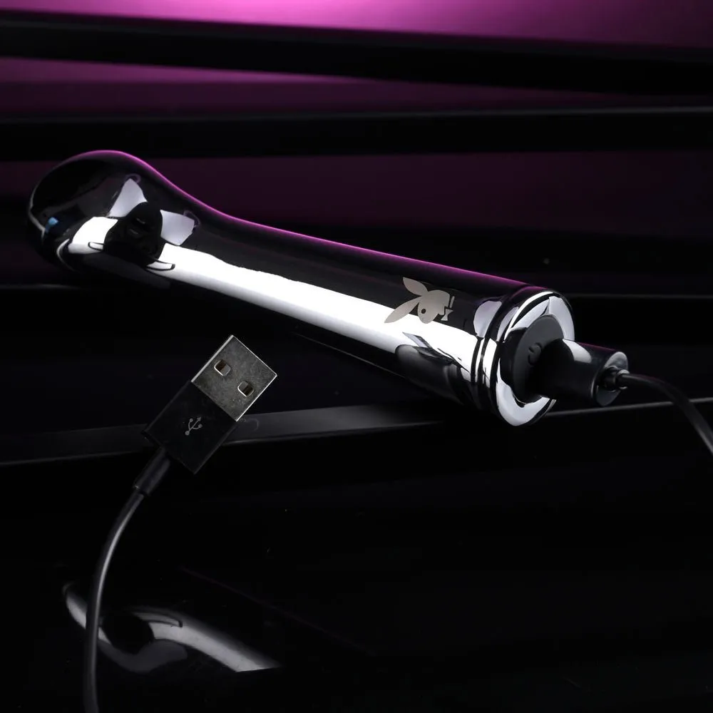 Playboy Pleasure Swoon Vibrator - Chrome