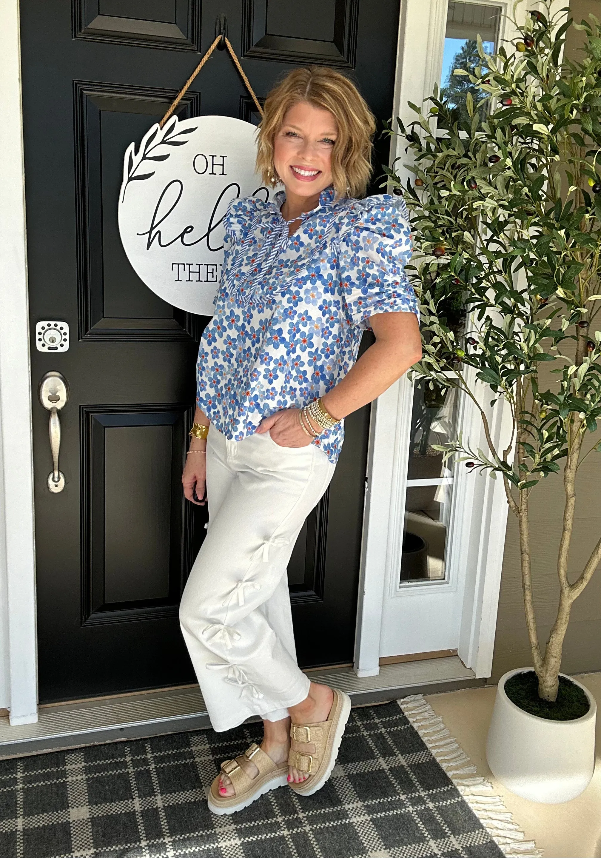 Poppy Perfect Top | Blue