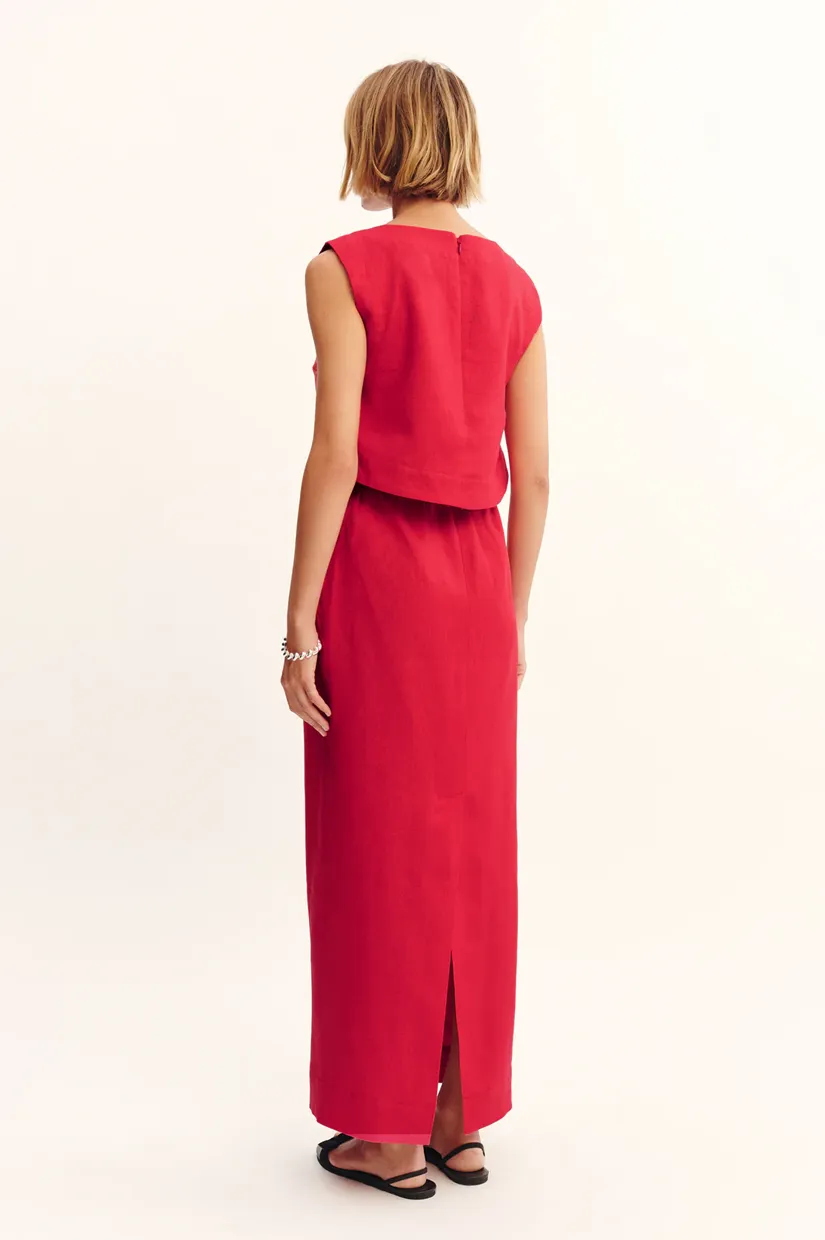 Posse Bonnie Pencil Skirt - Red