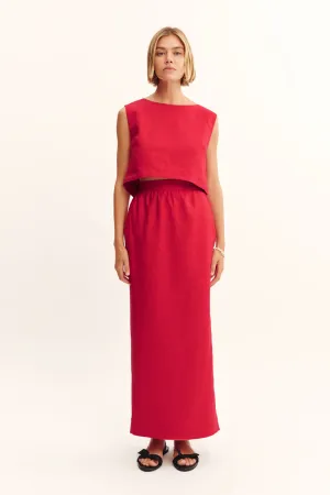 Posse Bonnie Pencil Skirt - Red