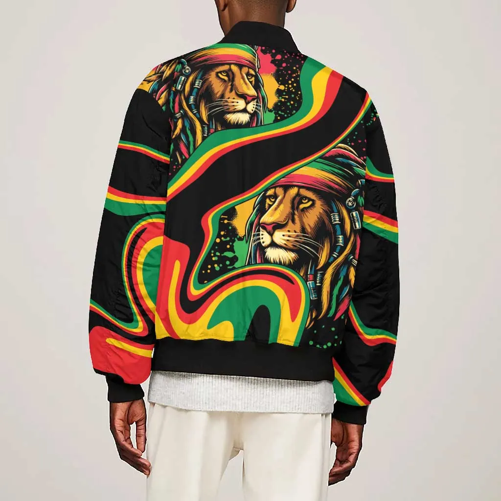 Proud Afro-Jamaicans Rasta Lion Bomber Jacket Reggae My Soul LT9