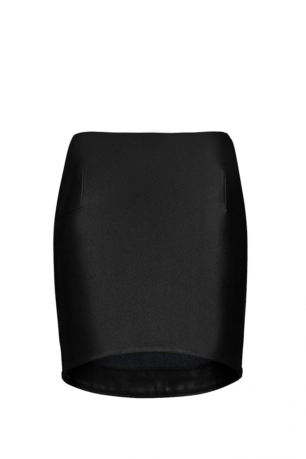 Quilted Asymmetric Pencil Skirt
