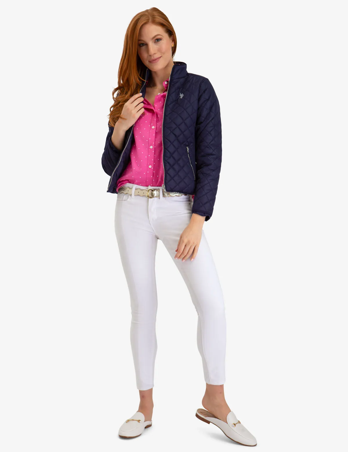 QUILTED SIDE KNIT MOTO JACKET