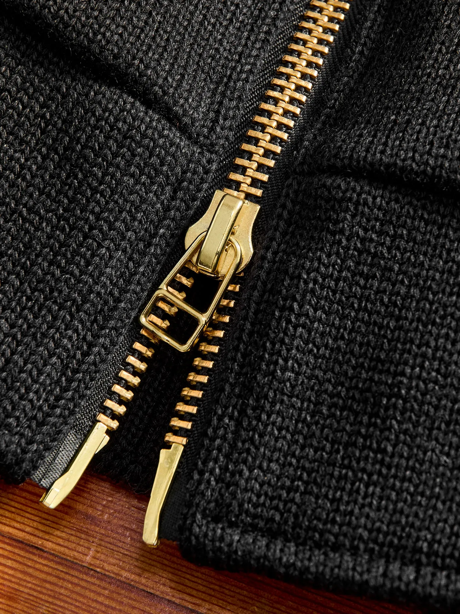 "Full Throttle" Moto Sweater in Black