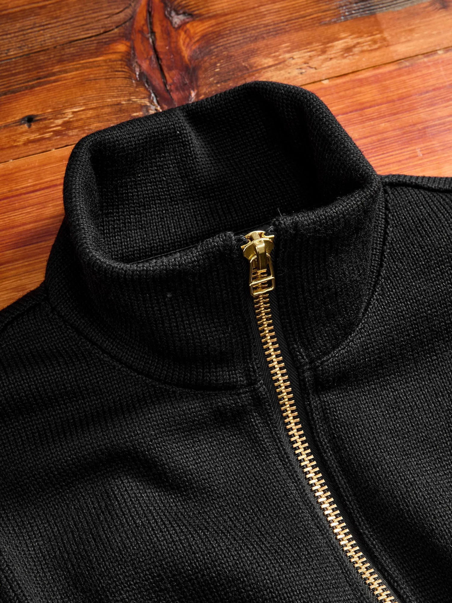 "Full Throttle" Moto Sweater in Black