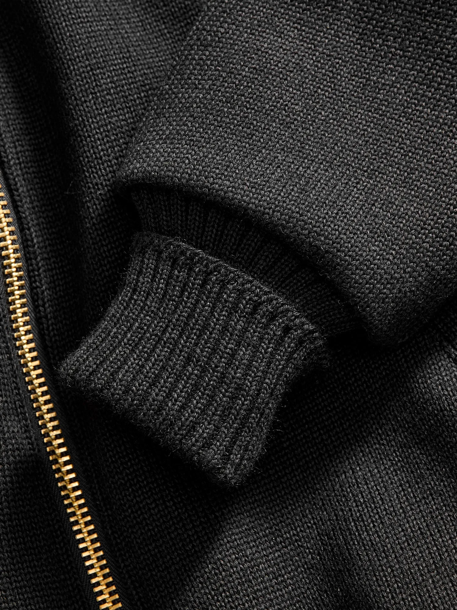 "Full Throttle" Moto Sweater in Black