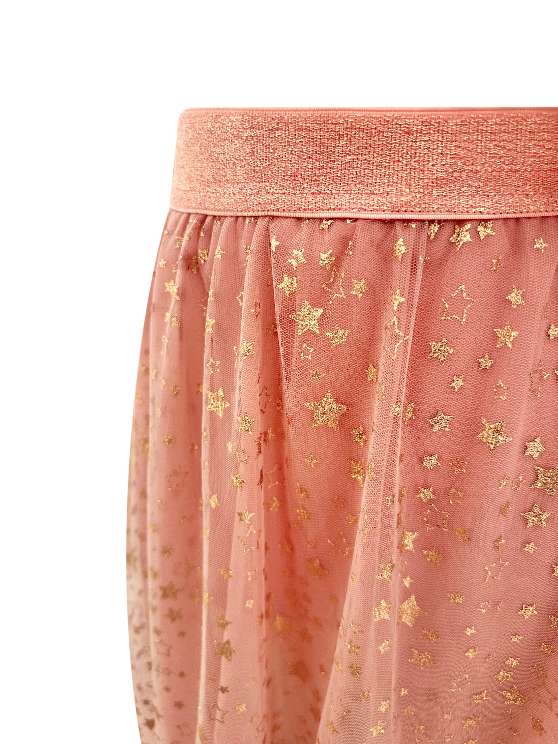 "J'Adore" Women's Ruffled Tulle Midi Skirt