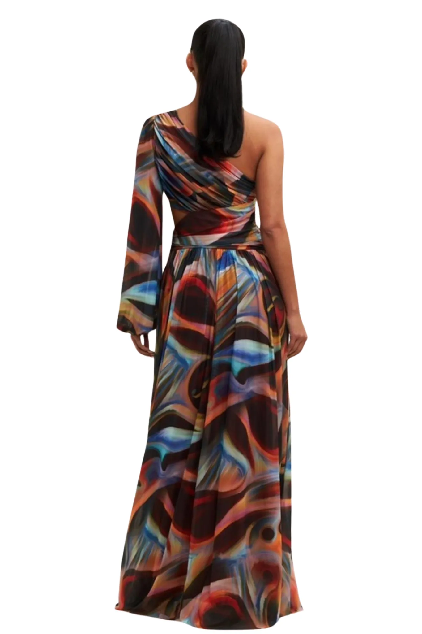 Raven Front Slit Maxi Dress