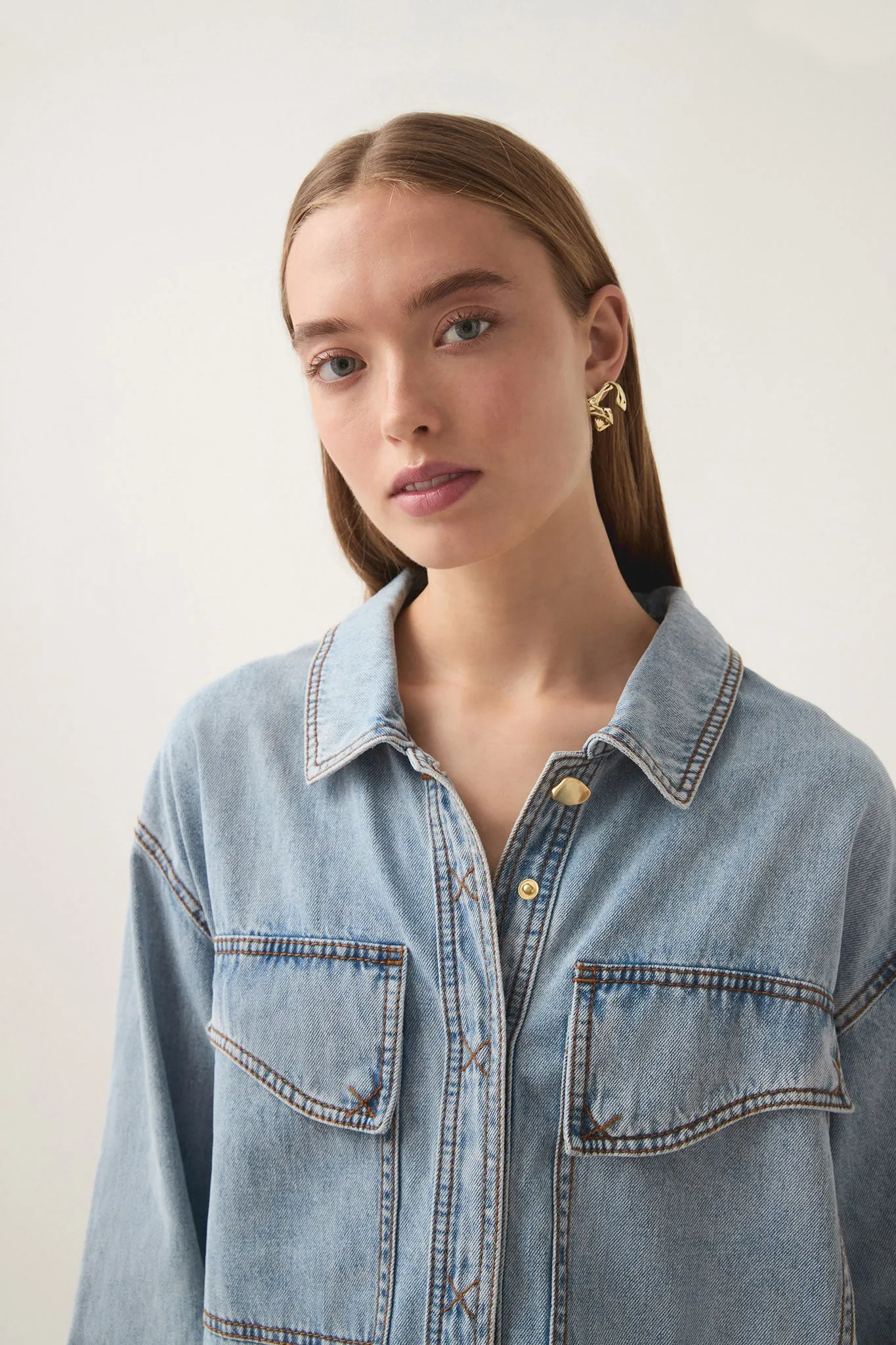 Ray Longline Denim Shirt