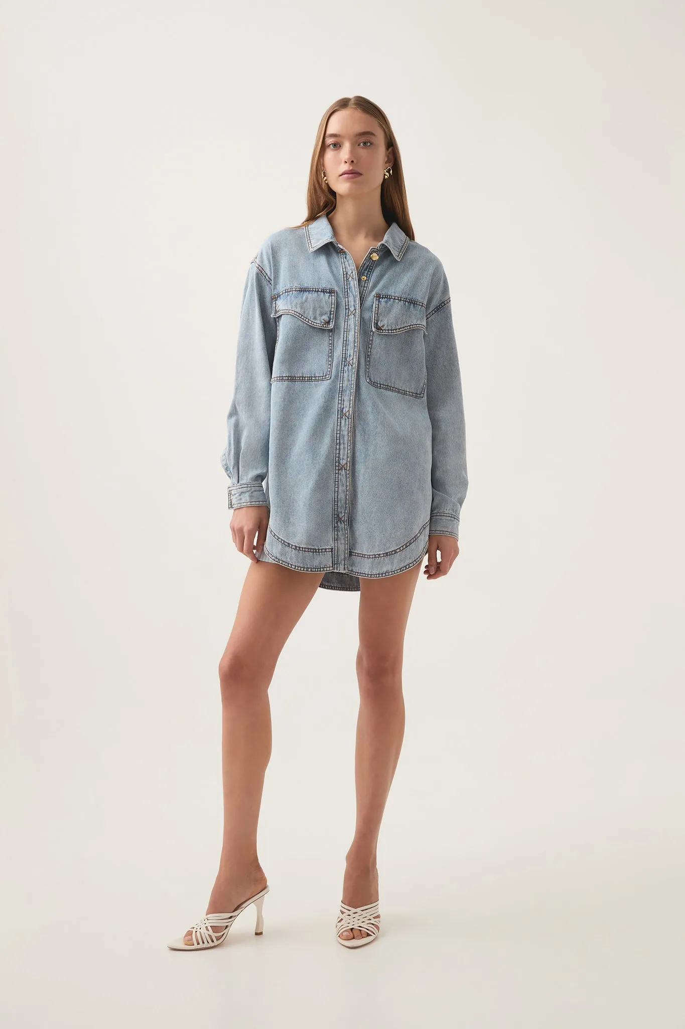 Ray Longline Denim Shirt