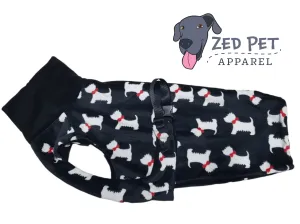 Ready Made Chest Plate Style Dog Coat - Large (60cm and 65cm)