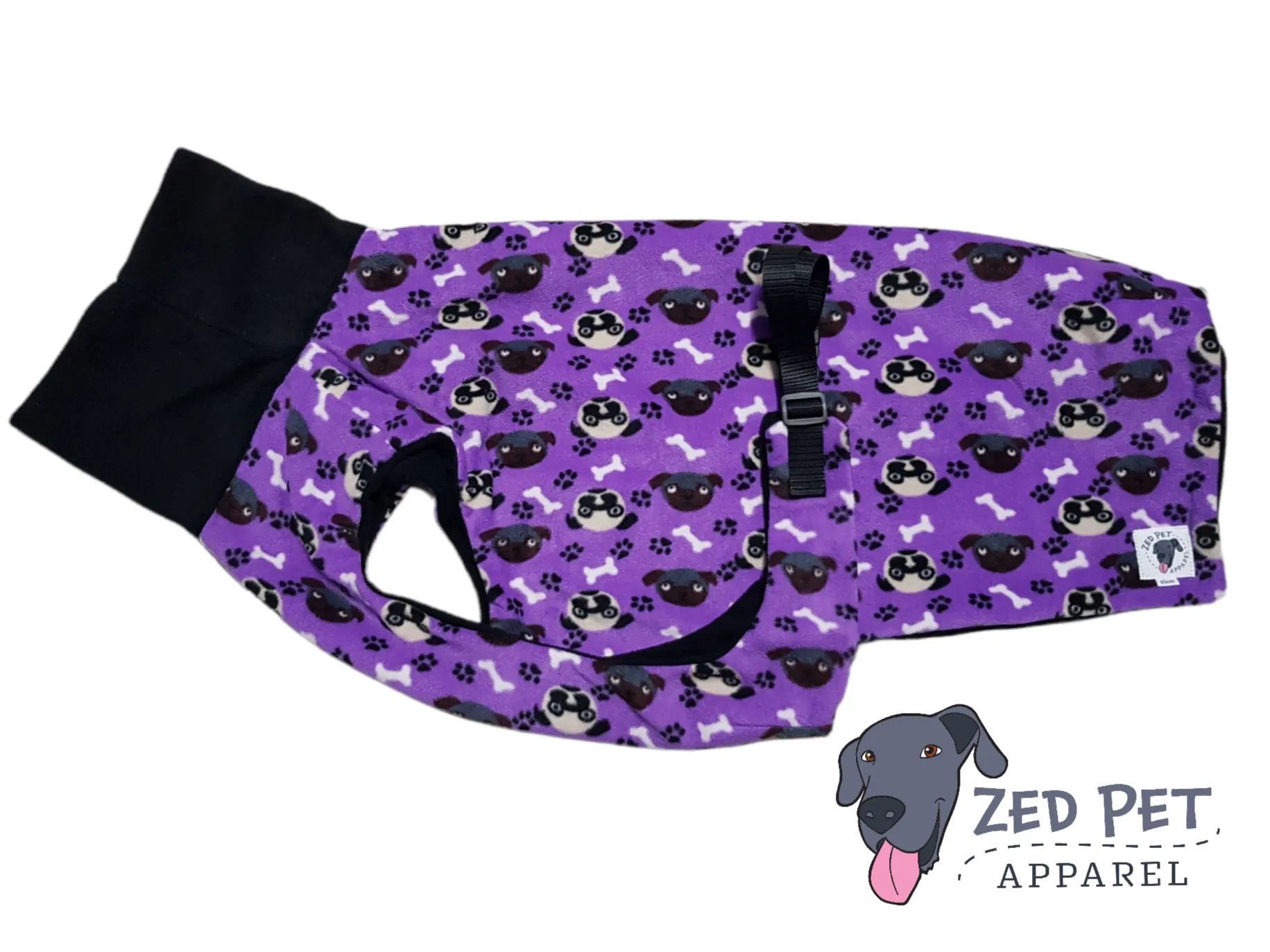 Ready Made Chest Plate Style Dog Coat - Large (60cm and 65cm)