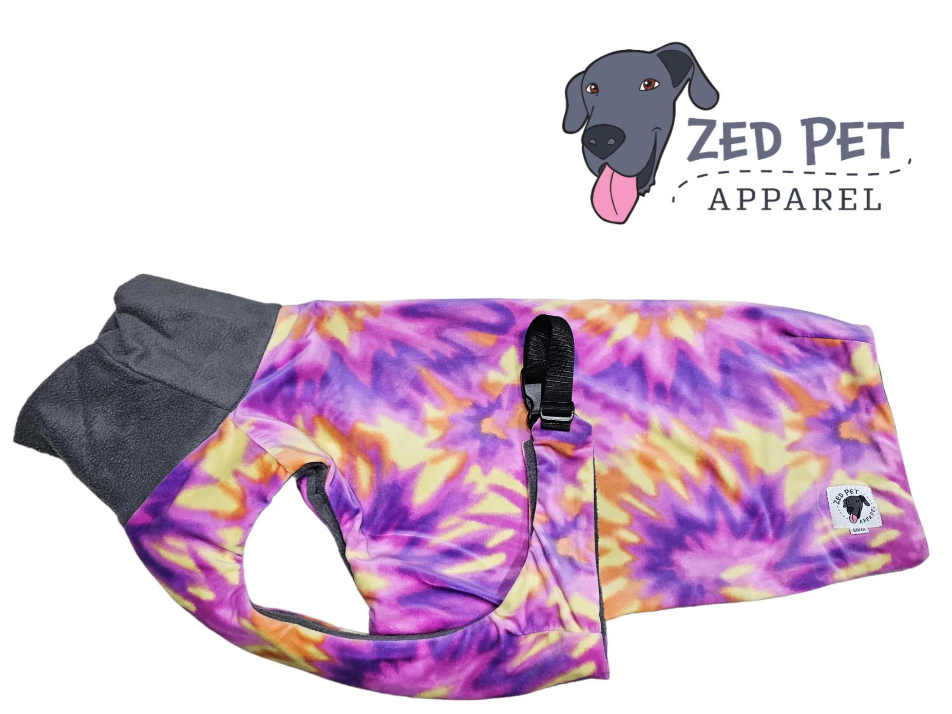 Ready Made Chest Plate Style Dog Coat - Large (60cm and 65cm)