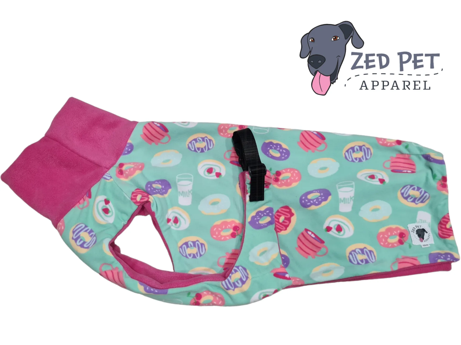 Ready Made Chest Plate Style Dog Coat - Large (60cm and 65cm)