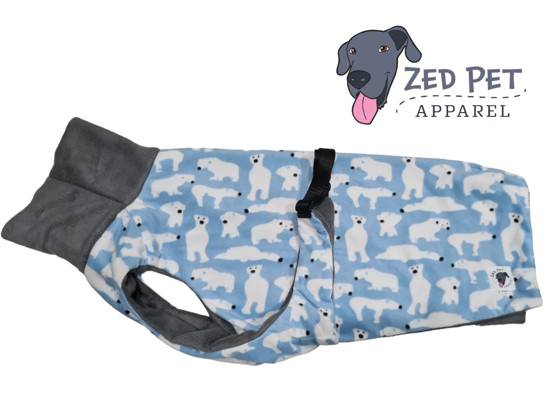 Ready Made Chest Plate Style Dog Coat - Large (60cm and 65cm)