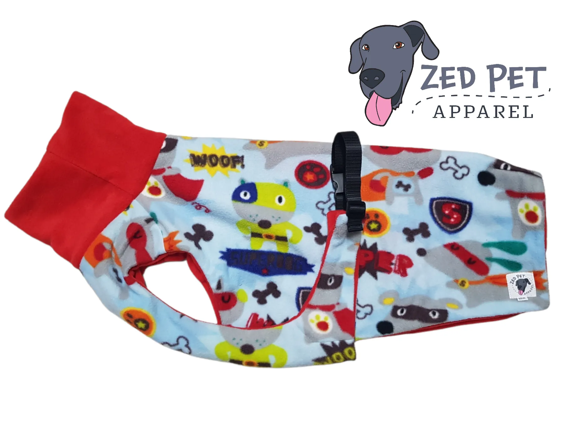 Ready Made Chest Plate Style Dog Coat - Large (60cm and 65cm)