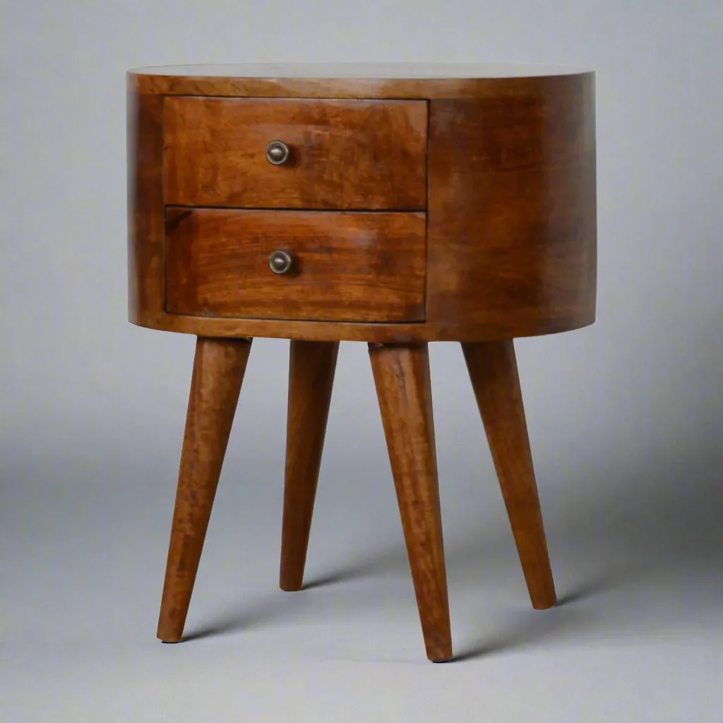 REGENT Solid Wood Bedside Table