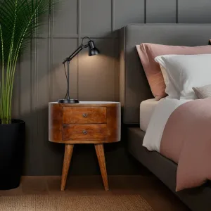 REGENT Solid Wood Bedside Table