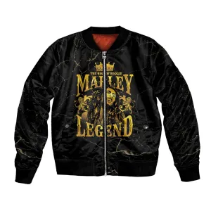 Reggae King Marley Bomber Jacket Gold Lion LT05