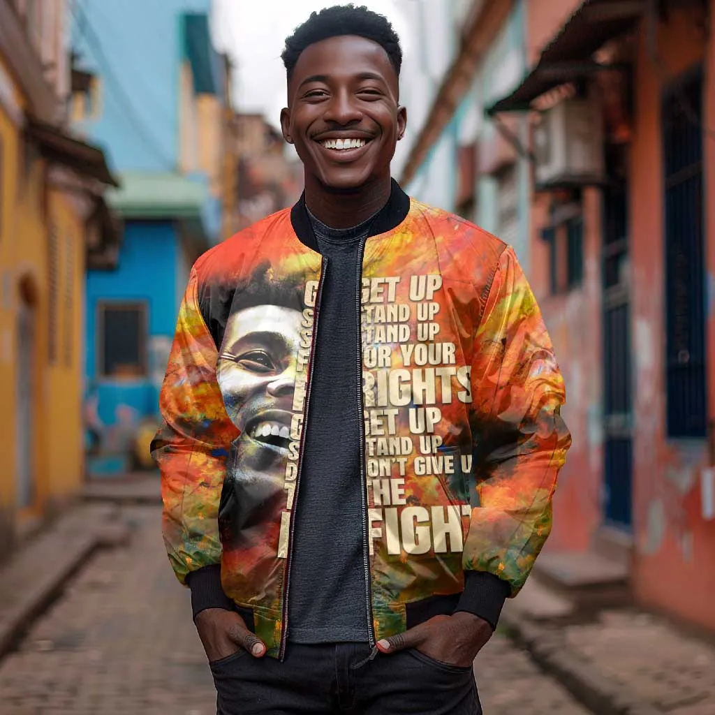 Reggae Legend Bob Bomber Jacket Retro Style DT02