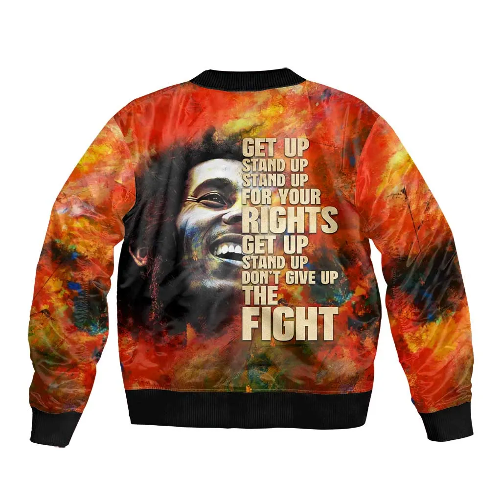 Reggae Legend Bob Bomber Jacket Retro Style DT02