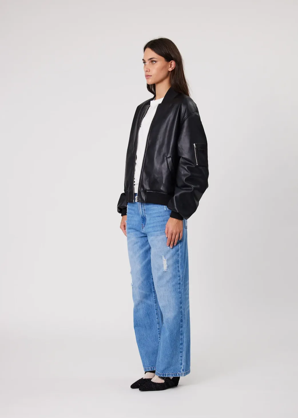 REMAIN Presley Bomber Jacket - Black