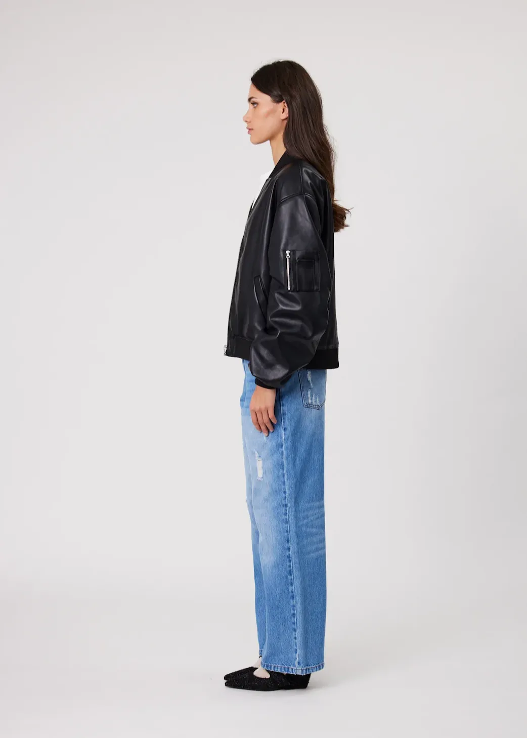 REMAIN Presley Bomber Jacket - Black