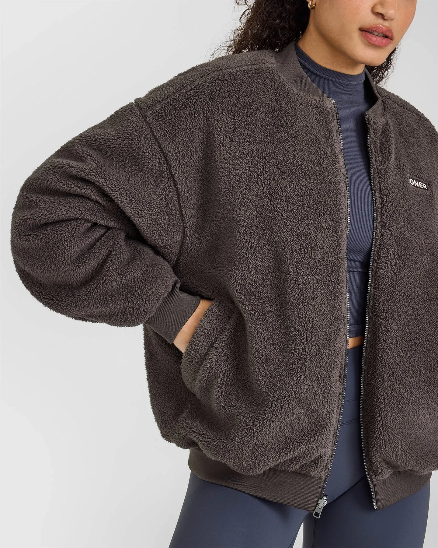 Reversible Bomber Jacket | Truffle Brown