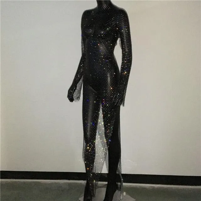 Rhinestones Beach Cover Up